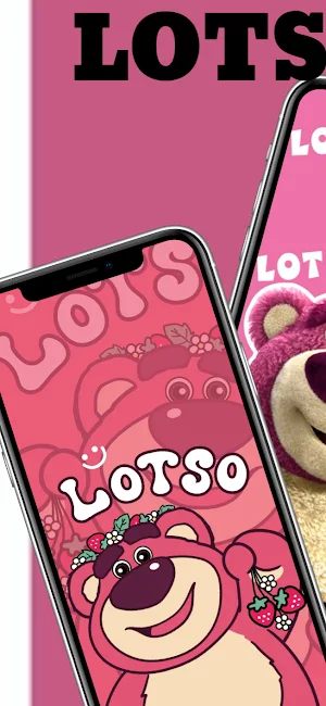 Cute Lotso Pink Bear Wallpaper Screenshot 0