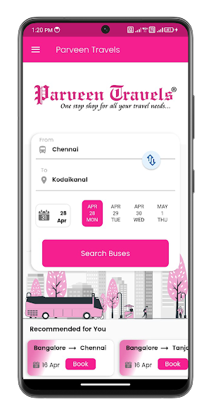 Parveen Travels Screenshot 1