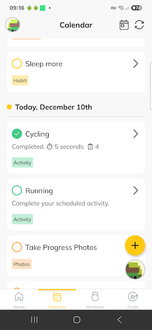 MYGOALFITNESS Screenshot 1
