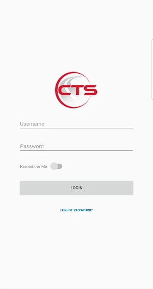 CTS Driver App Screenshot 1