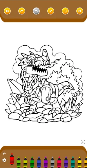 Dinosaur Coloring Game Screenshot 2