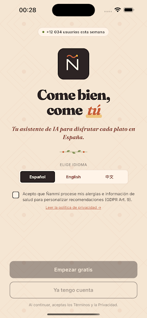 Ñammi — Come bien, come tú Screenshot 0