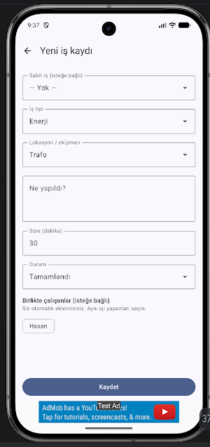 Energy Maintenance Report Screenshot 1