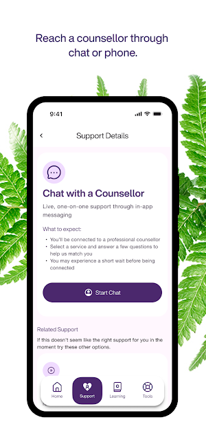TELUS Mental Health Access Screenshot 2