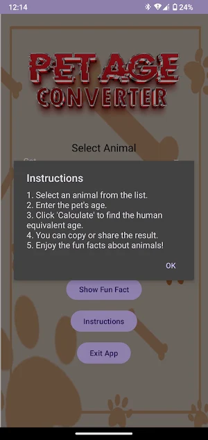 Pet Age Converter Screenshot 3