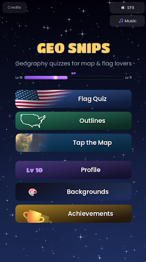 Geo Snips: Flags and Maps Quiz Screenshot 0