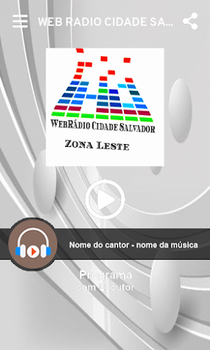 Web rádio Cidade Salvador Screenshot 1