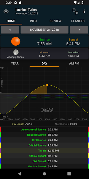 Sunrise Sunset Screenshot 3