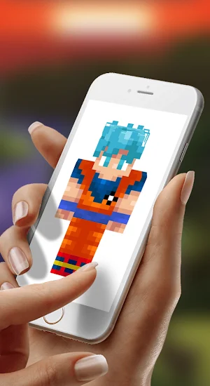 Saiyan Goku Skin For Minecraft Screenshot 0