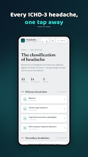 Headache ICHD3 Screenshot 0