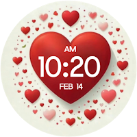 Valentine Heart Digital WearOS