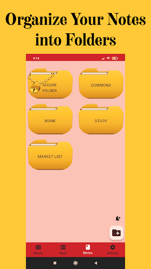 notes in folders Screenshot 0