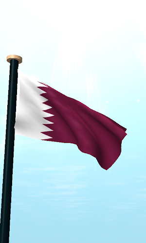 Qatar Flag 3D Live Wallpaper Screenshot 1