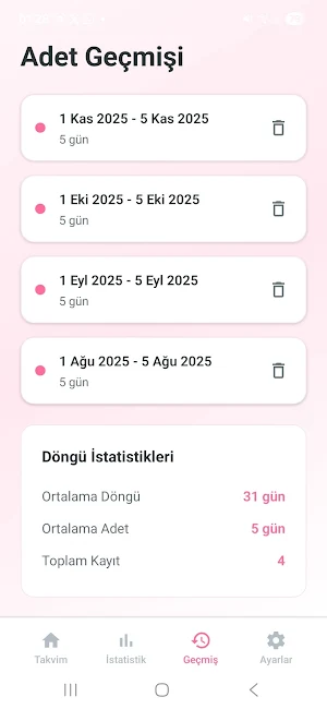 Regl Takibi – Günümdeyim Screenshot 3
