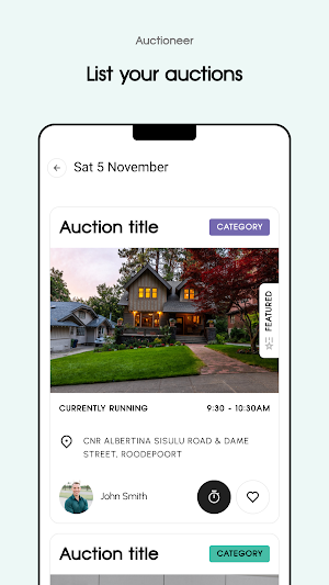 Auction Calendar Screenshot 2