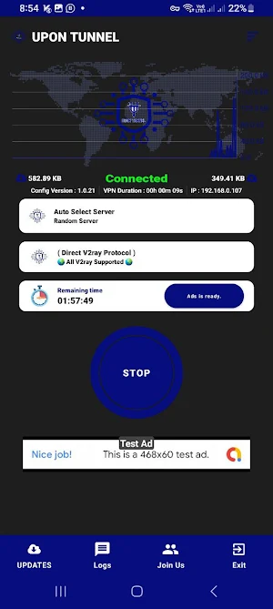 Upon tunnel vpn Screenshot 0