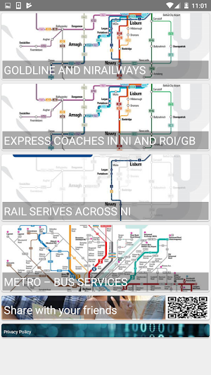 BELFAST METRO RAIL BUS MAP Screenshot 0