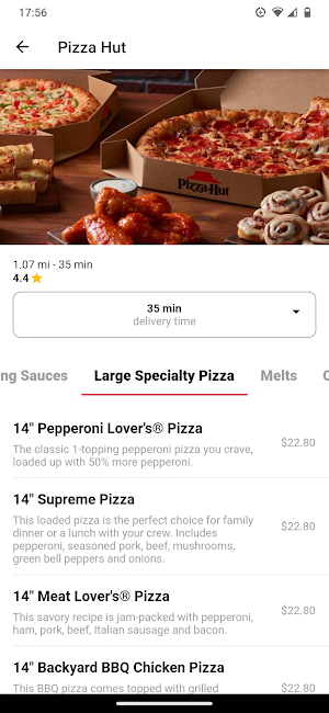 Express Orders Screenshot 2