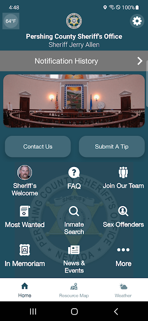 Pershing County Sheriff App Screenshot 0