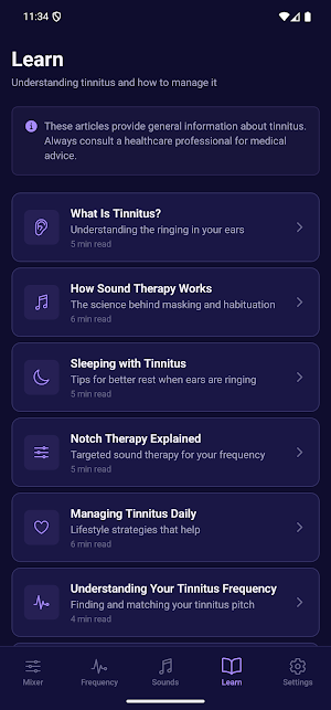 TinniCalm: Tinnitus Relief Screenshot 3