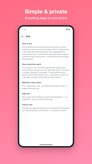 Dalkong · Ovulation Calendar Screenshot 3