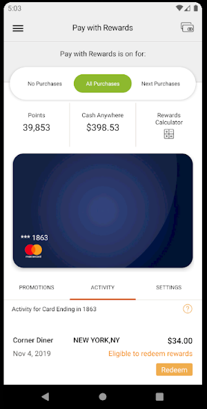 Pay with Rewards Screenshot 0