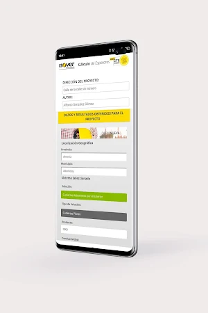 Espesores Aislamiento ISOVER Screenshot 1