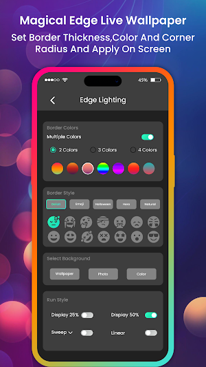 Magical Edge Light Wallpaper Screenshot 1