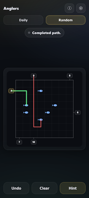 Anglers - Fishing Logic Puzzle Screenshot 1