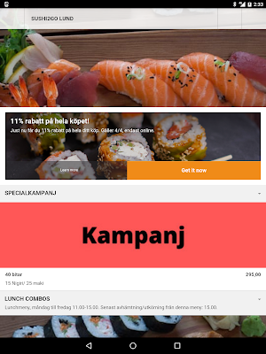 Sushi2Go Lund Screenshot 3