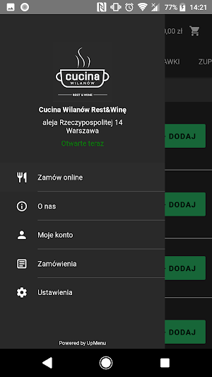 Cucina Wilanów Screenshot 2
