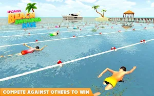 Women Beach Swimming Pool Racing Pro Screenshot 1