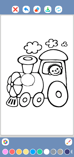Train Coloring Book Screenshot 0