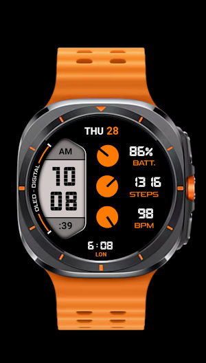Oled - Digital v5 | watch face Screenshot 0