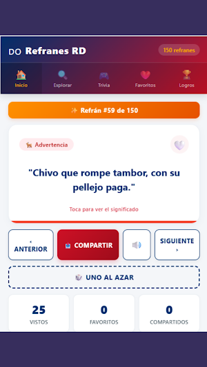 Refranes Dominicanos: Trivia Screenshot 0