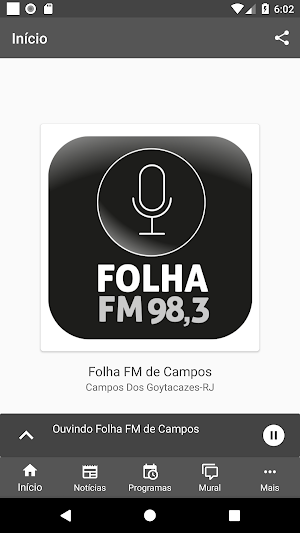 Folha FM 98,3 Screenshot 1