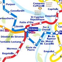 Toulouse Metro Map 2025