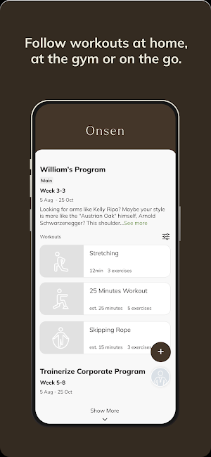 Onsen Personal Training Screenshot 2