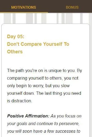 30 Days Of Motivation - Daily Affirmations Screenshot 1