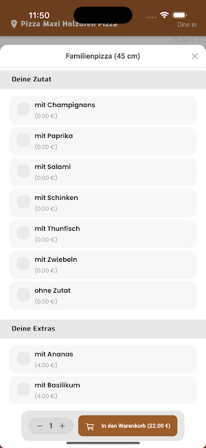 Pizza Maxi Holzofen Pizza Screenshot 3