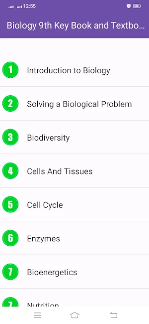 Biology 9th Key and Textbook Screenshot 2