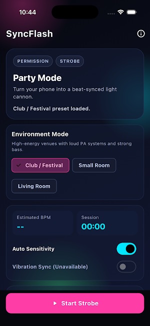 SyncFlash - Beat Synced Flash Screenshot 1