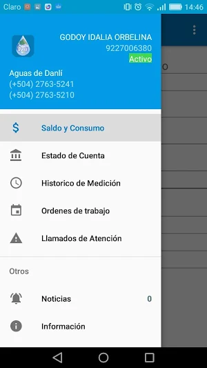 Aguas de Danli - Consultas Móv Screenshot 3