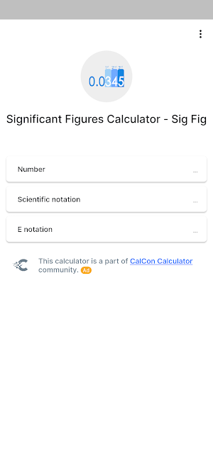 Significant Figures Calculator Screenshot 0