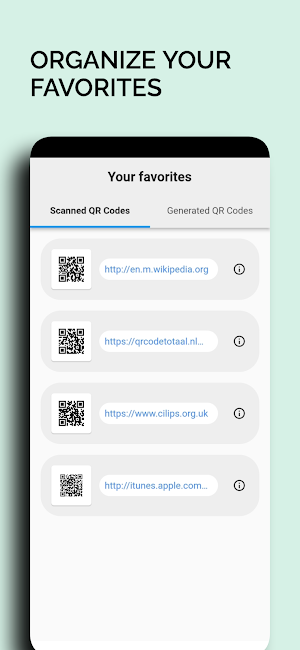QR Code Reader and Generator Screenshot 3