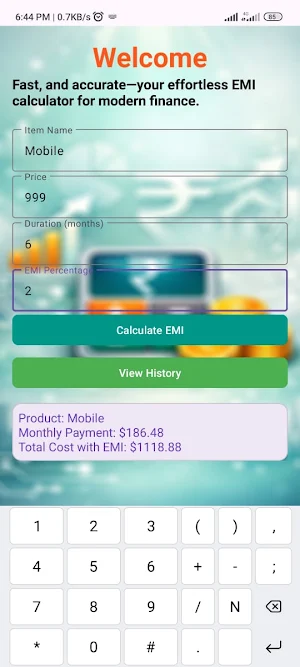 ComuDigi Emi Calcu Screenshot 1
