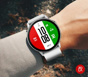 Red White Green Watch Face Screenshot 2