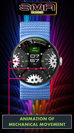 Gear Sync Watch Face SAM-41 Screenshot 0
