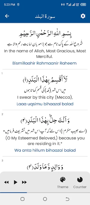 Surah Balad (سورة البلد) Screenshot 3