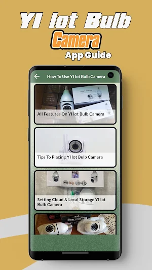 YI lot Bulb Camera App Guide Screenshot 3
